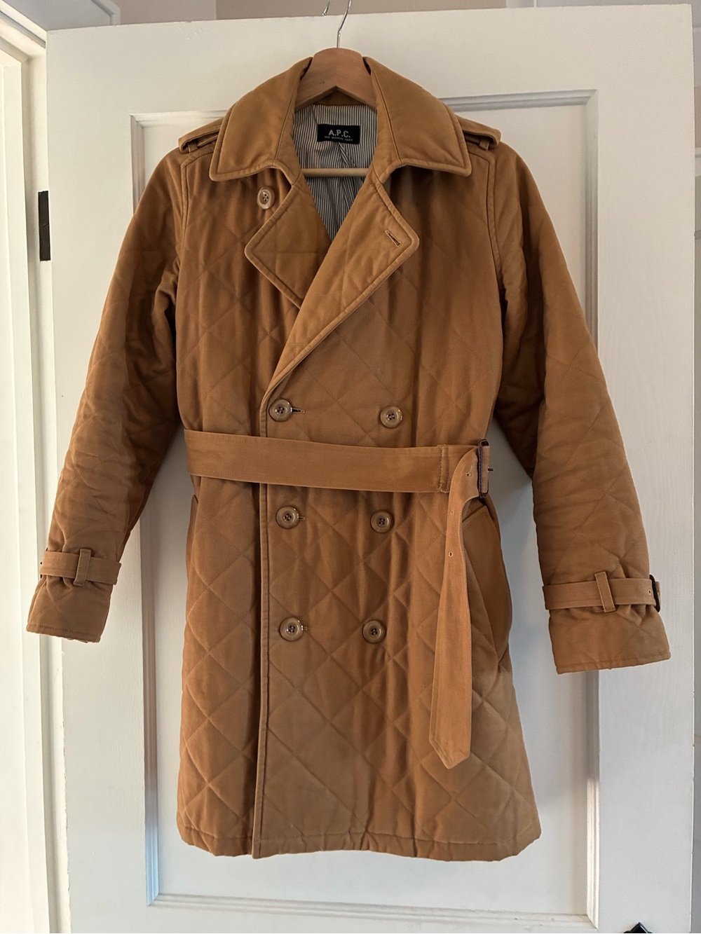 A.P.C. Rue Madam Paris cotton quilted fall jacket